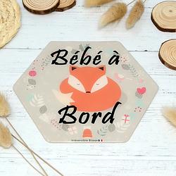 Autocollant Bébé à Bord Chouette - 13,5 Cm - Vinyle Haute Qualité Pour Vitre Et Carrosserie