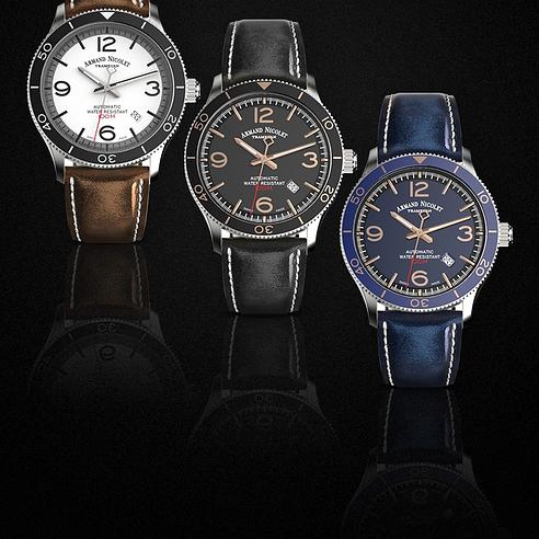 QoQa Armand Nicolet Automatikuhr Modell MA2 Diver