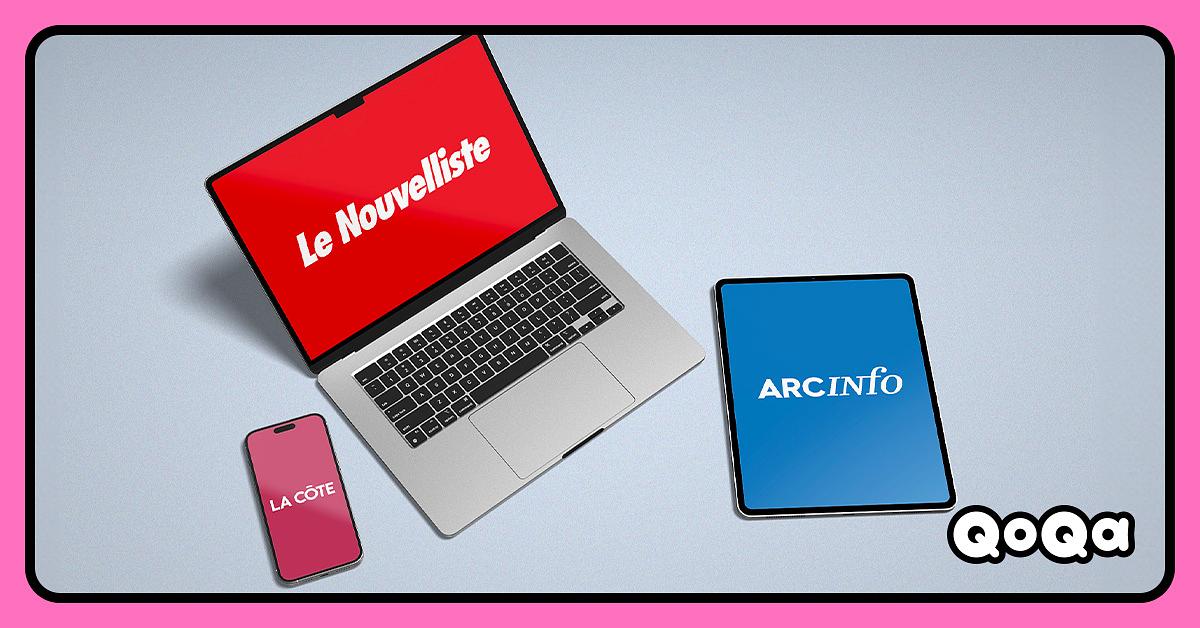 QoQa – Abonnements digitaux au choix Le Nouvelliste, La Côte ou ArcInfo