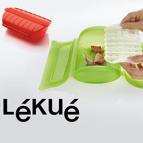 Coffret Papillote Lékué Pour 1-2 Personnes - Cuisson Vapeur Au Four Ou Micro-ondes En Silicone Platine