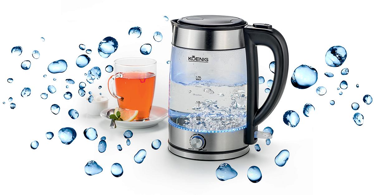 Bouilloire électrique Moulinex BY6R5130 Verre 1.7L, Blanc, 1850W, Neuve