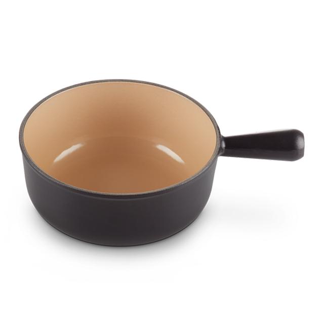 Caquelon En Fonte émaillée Le Creuset, Couleur Marron, Diamètre 25 Cm, Occasion