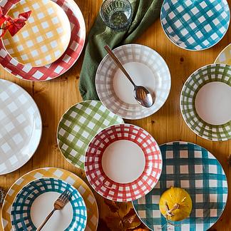 QoQa – Tognana Bunte Teller-Sets aus Porzellan