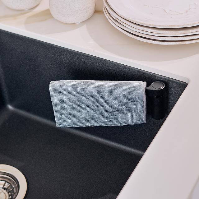 Happy sinks by Magisso Porte-torchons en acier inoxydable Happy sinks by Magisso Porte-torchons en acier inoxydable