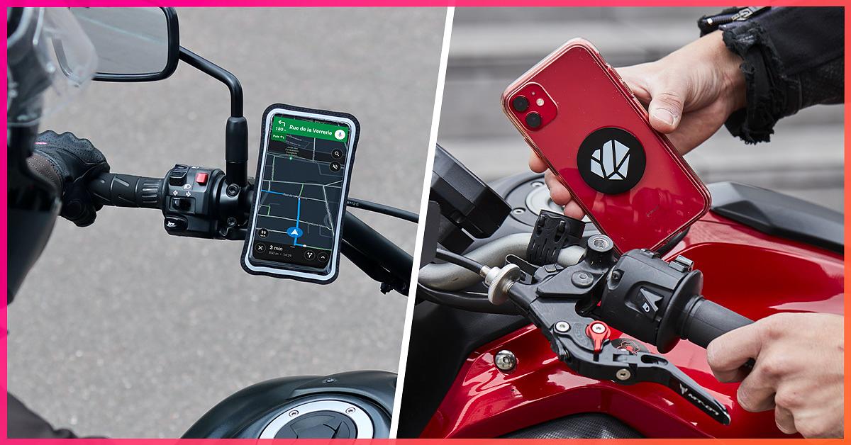 QoQa – SHAPEHEART Supports magnétiques smartphone pour deux roues