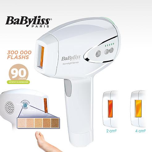 Épilateur Lumière Pulsée Babyliss - 100 000 Flashes, 4 Réglages, Filaire, Occasion