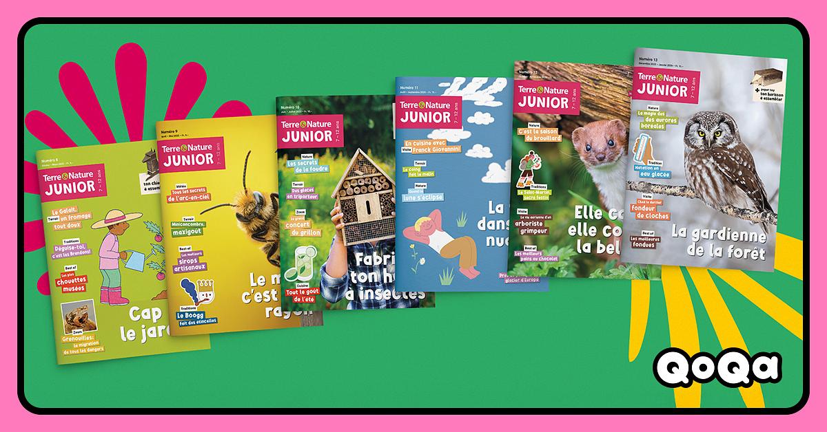 QoQa – Terre & Nature Junior Bon pour 1 an d'abonnement Junior