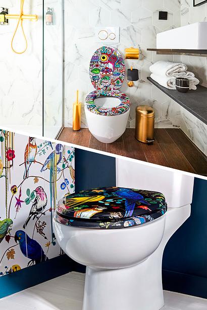 Abattants WC haut en couleur pour une déco originale