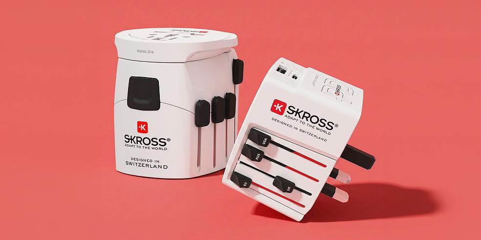 QoQa – SKROSS Adaptateur de voyage et chargeurs USB pour usage ...