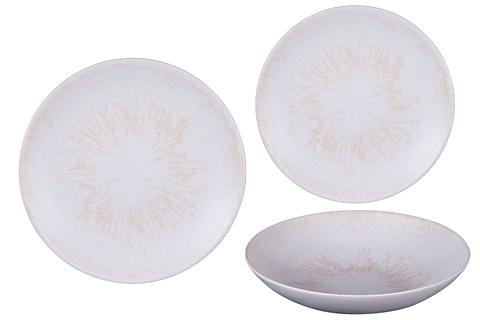 Vaisselle Table Passion Service D'assiettes 18 Pièces Mojave - - Beige