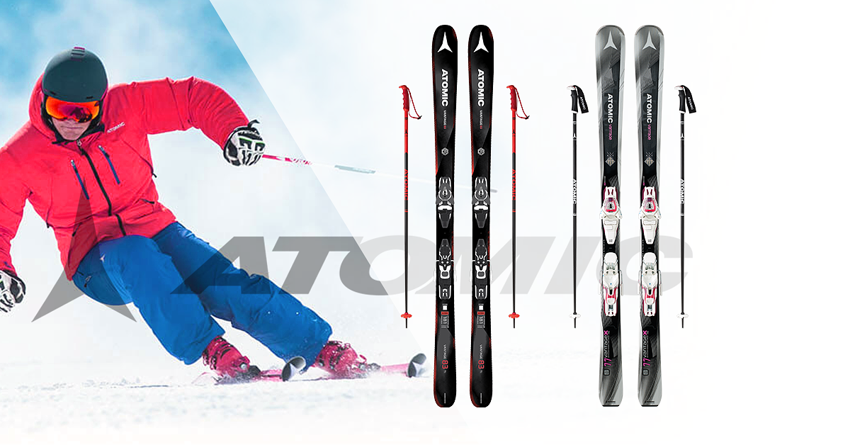 QoQa – Atomic 2018 All Mountain Ski Vantage + Stöcke