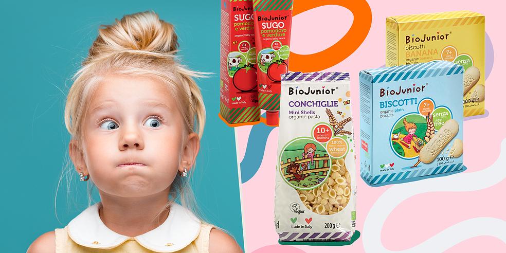 QoQa – Bio Junior Bio Pasta, Sauce und Guetzli