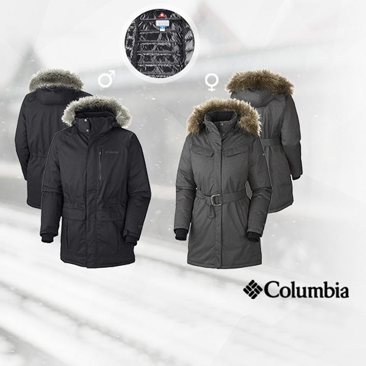 QoQa Columbia Alpine Escape Long Down Jacket