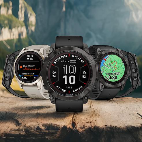 QoQa Garmin Multisport GPS Uhr f nix 7 Pro Sapphire Solar