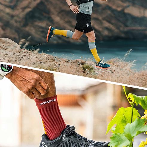 QoQa Compressport Chaussettes de course et manchons de compression