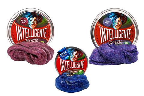 Intelligente Knete Petites boîtes (jaune fluo), sans BPA ni gluten