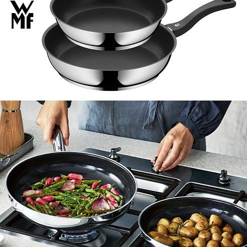 Lot De 3 Poêles WMF Devil - Induction Compatible - 24 Et 28 Cm - Revêtement Céramique Antiadhésif - Passe Au Four - 7
