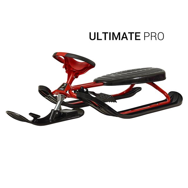 Test du snowracer Stiga King Size GT : luge 2 places avec volant et freins