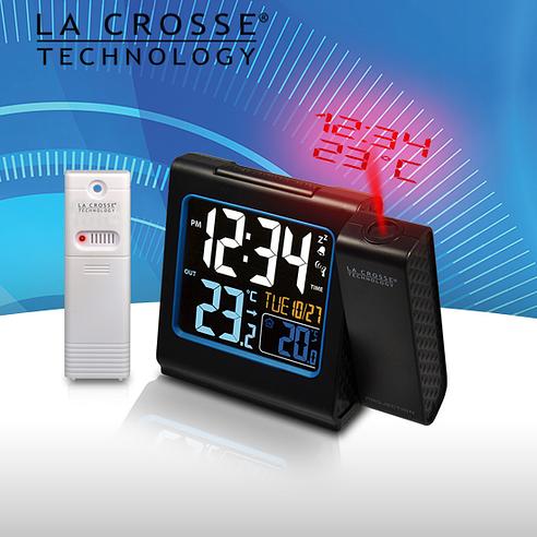 Réveil Radio-piloté Jomparis – Heure Auto, Température, Date, Veilleuse Tactile, Snooze, Fonctionne Sur 2xAAA