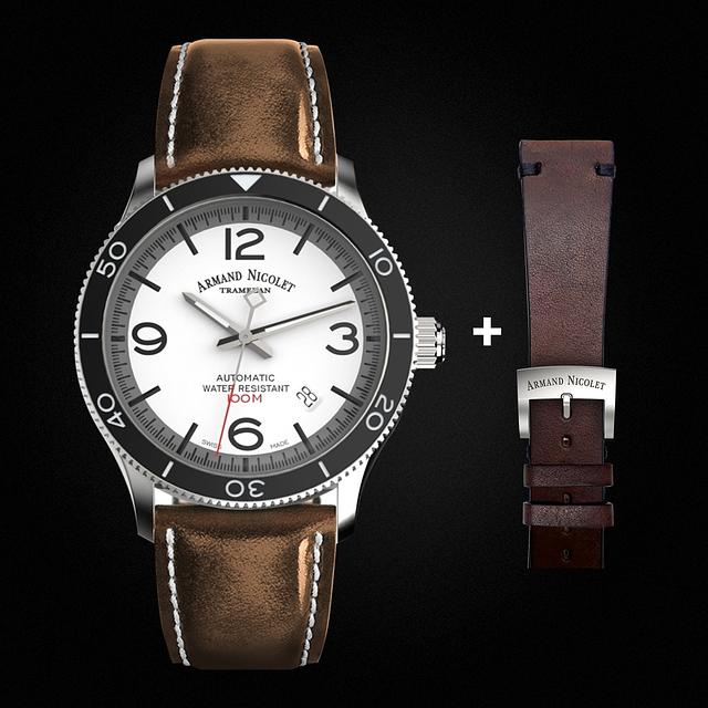 QoQa Armand Nicolet Automatikuhr Modell MA2 Diver