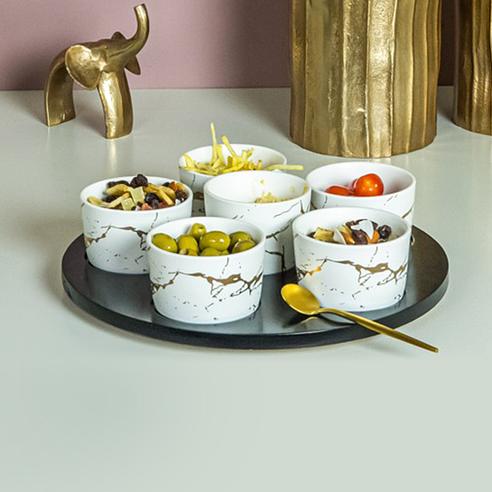 Ensemble De 6 Plats à Soufflé En Porcelaine Pour Ramequins De 2,8 Onces Pour Desserts Ou Trempettes Blanc