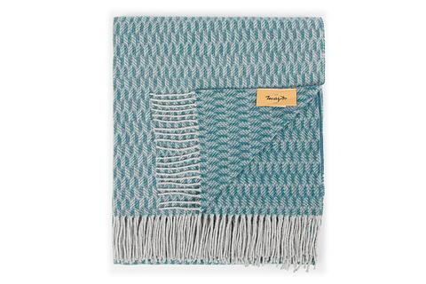 Couverture pure laine vierge woolmark neuve pour lit 2 en France