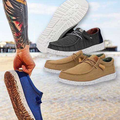 Hey Dude Wally Sport – Chaussures Homme Légères à Enfiler En Maille Respirante – Ultra Confortables Pour Tous Les Jours