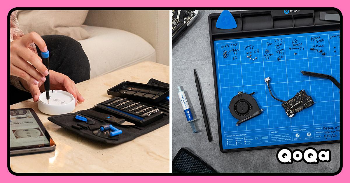 QoQa – iFixit Toolkit Pro Tech Go mit oder ohne Unterlage Fixmat
