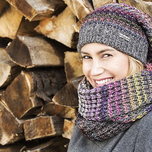 Bonnet Femme Eisglut Mareike - Laine Polaire - Fabriqué Allemagne