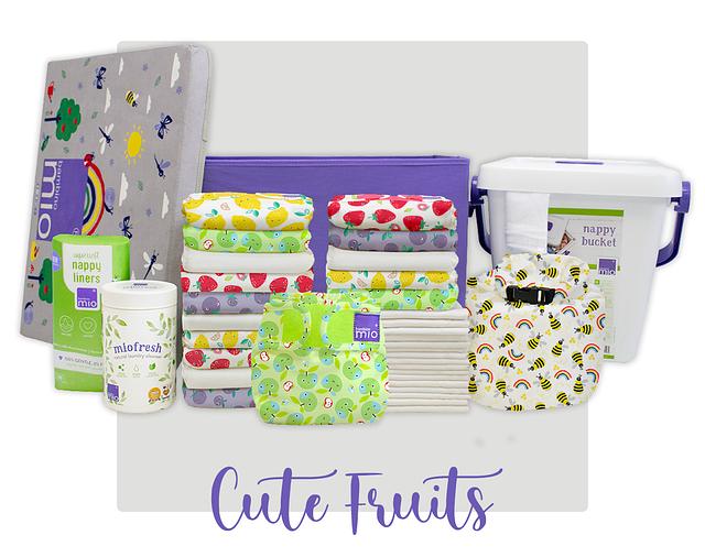 Pack Couches Lavables Bambino Mio Taille 2 (+9kg) - Insert Coton Et Culotte Protection