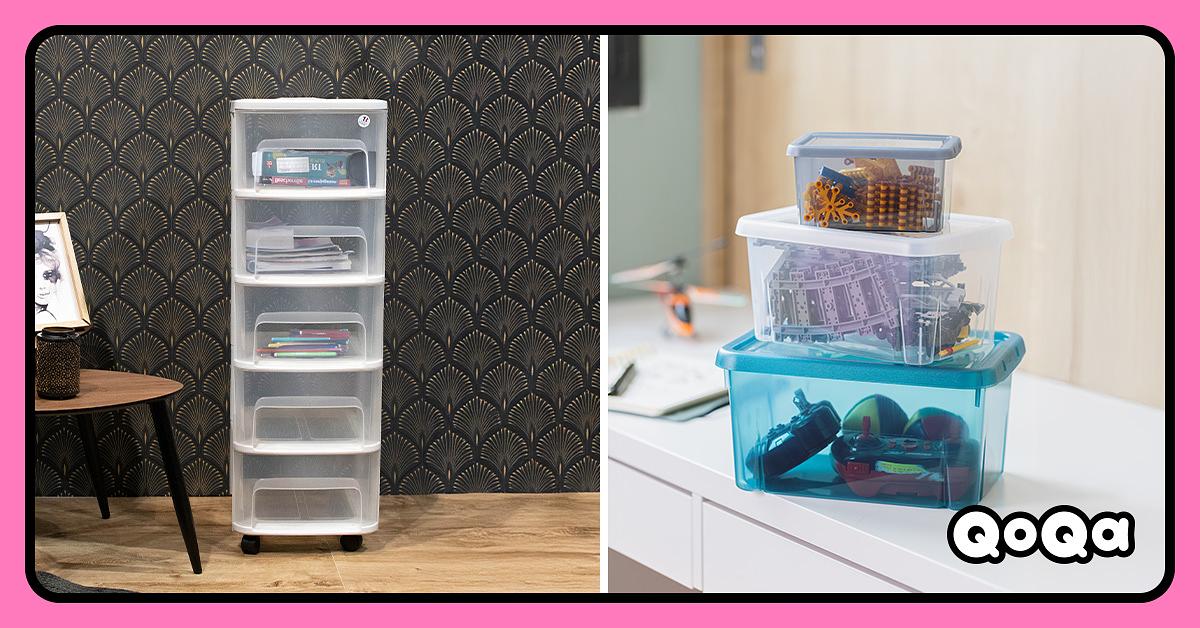 Tour de rangement en plastique moderne 3 tiroirs - Blanc