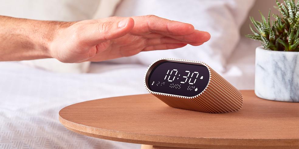 QoQa – Lexon Wecker Ray Clock integriertem Thermo- und Hygrometer