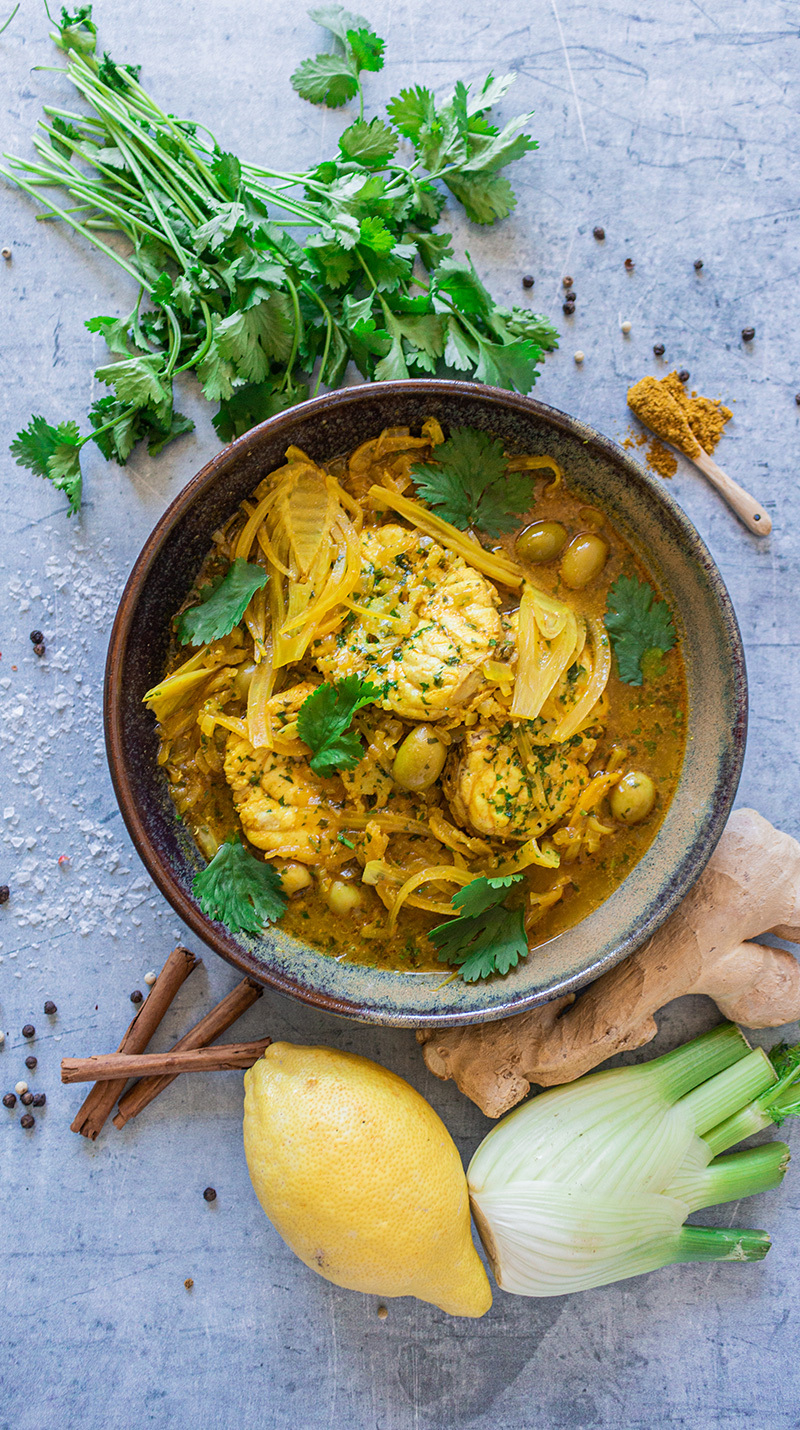Tajine De Lotte à La Marocaine