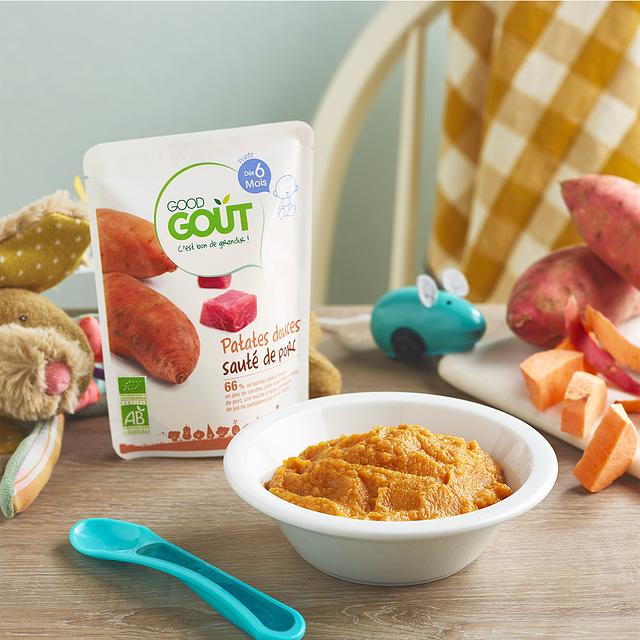 Good Goût BIO Lot 5 Courges Butternut Sauté D'Agneau + 5 Carottes Poulet Dès 6 Mois - Petits Pots 190g