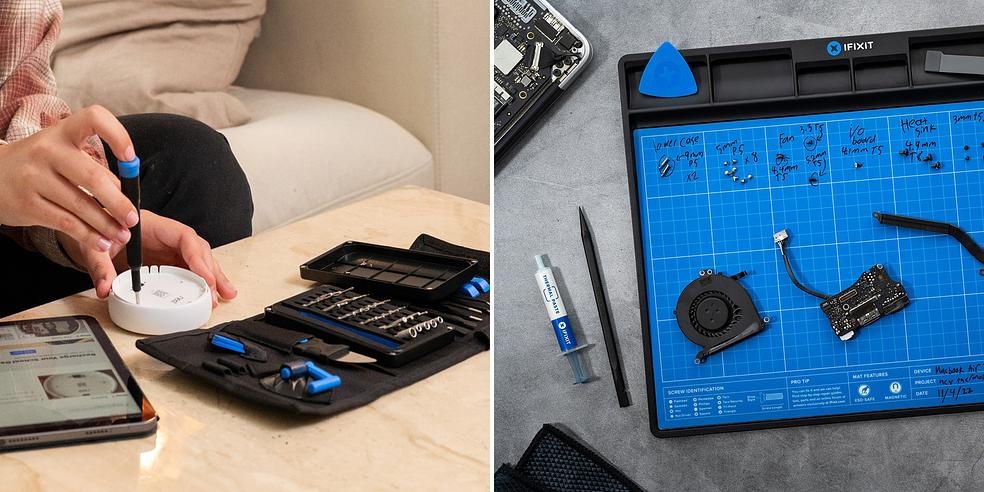 QoQa – iFixit Kit d'outils Pro Tech Go avec ou sans tapis Fixmat