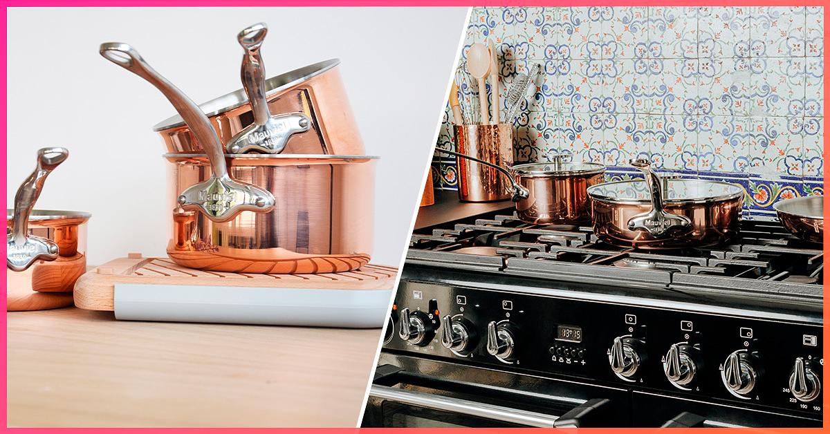 Qooking Mauviel Sélection de poêles et casseroles en cuivre
