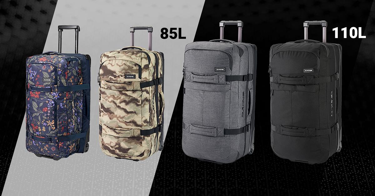 Sac De Voyage Dakine Split Roller 85L – Noir, Roulettes, Pour équipement De Sport
