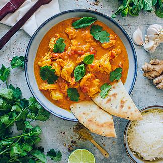 Curry de crevettes à la coco