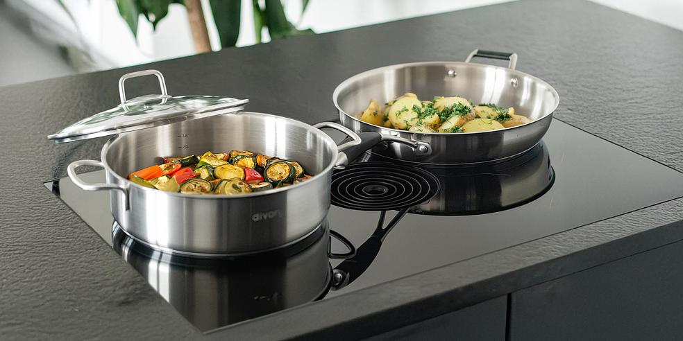 QoQa – Divory Poêles, wok et sauteuse en inox