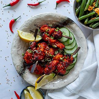 Brochettes de poulet à la coréenne