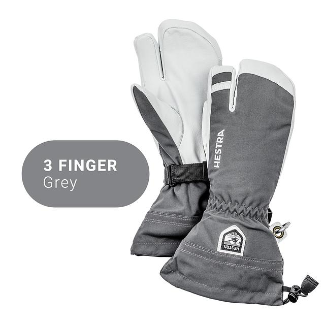 QoQa Hestra Gants en cuir Army Leather Heli Ski