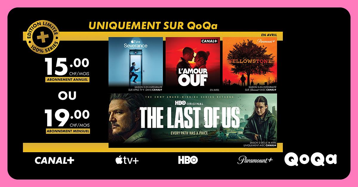 QoQa – CANAL+ Édition Limitée 100% Séries - Abonnement annuel ou mensuel