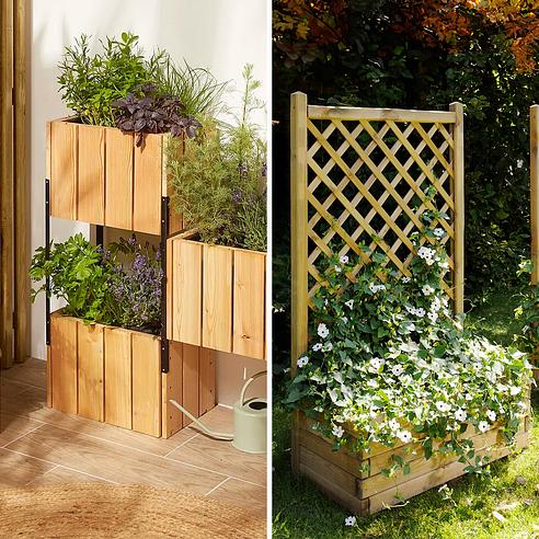 QoQa – CERLAND Bacs à fleurs et brise-vues pour balcon, terrasse