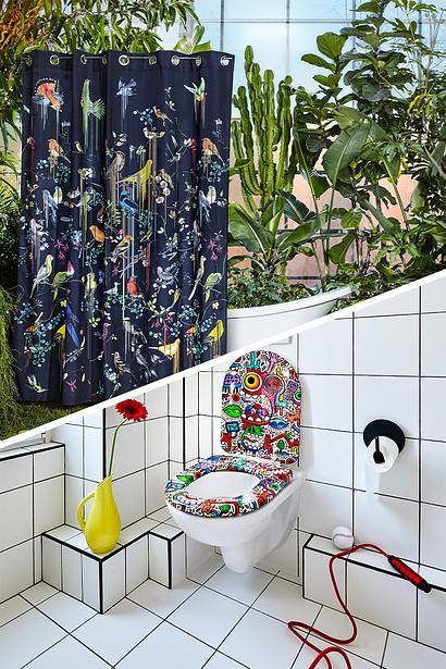 Abattant WC design - Birds Sinfonia par TohaaDesign x Christian Lacroix